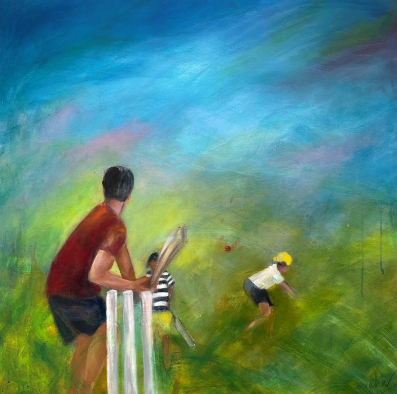Painting, Studio Fine Art Gallery @ Affordable Art Fair, Megha Nema, Gully cricket
